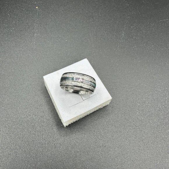 Color Changing Stainless Steel Unisex Ring Wedding Band Fashion Jewelry - Picture 8 of 14